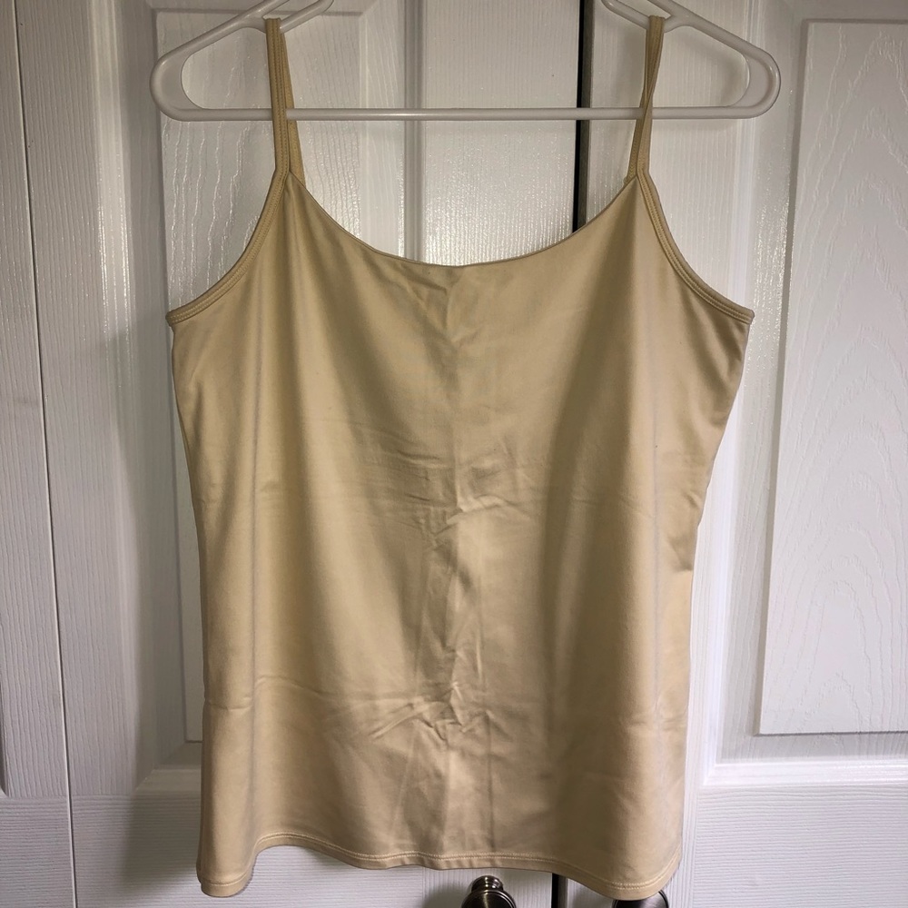 ⭐️2/$12⭐️Cream/Ivory NY&Co Spandex Layering Cami